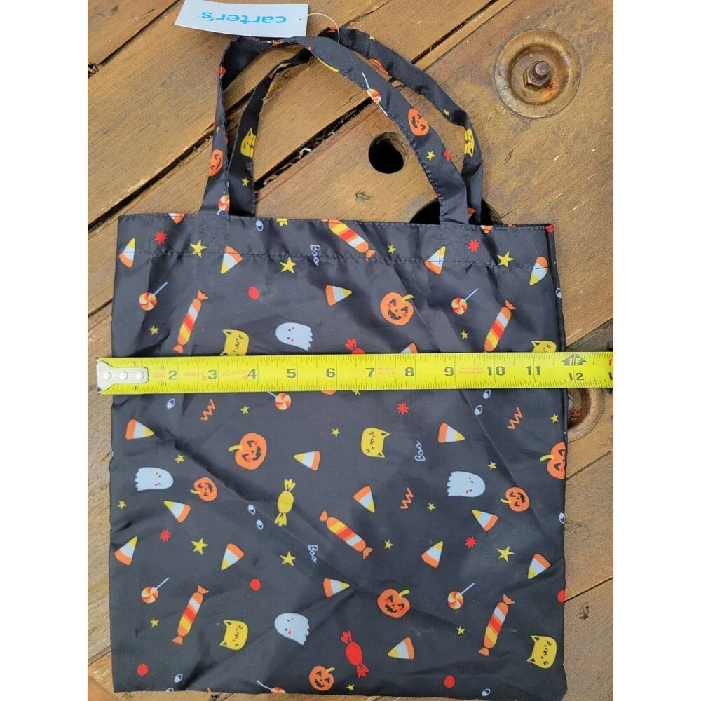 Carter's Halloween Treat Bag Black Orange Ghost Pumpkins Cats Children's
